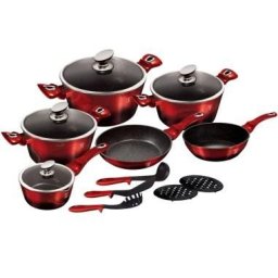 Set gatit 15 piese, berlingerhaus, burgundy metallic line, bh 1632n