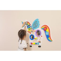 Jucarie de perete cu activitati, unicorn, viga