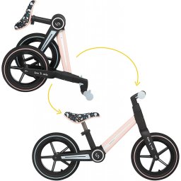 Bicicleta fara pedale pliabila ronny, keep pink, roz, skiddou