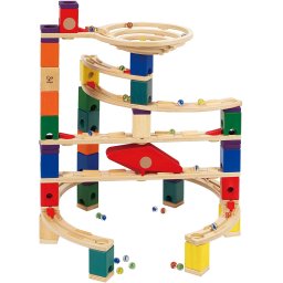 Jucarie educativa, hape, xccelerator quadrilla cu 136 piese din lemn si plastic, pentru dezvoltarea imaginatiei si gandirii