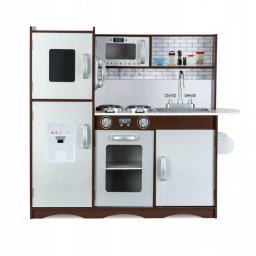 Bucatarie retro din lemn pentru copii ricokids 7833 - alb