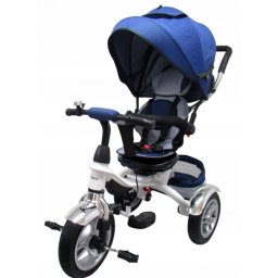 Tricicleta cu pedale 3 in 1 r-sport t3 - jeans