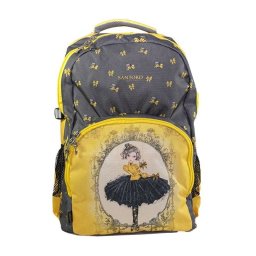 Ghiozdan ergonomic soft cu glitter Mirabelle Marionette
