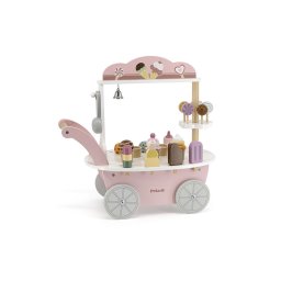 Mini toneta de inghetata din lemn, polarb viga