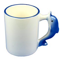 Cana personalizata cu toarta delfin