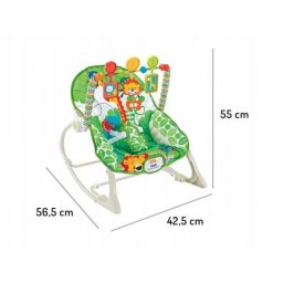Balansoar cu vibratii 3 in 1 ecotoys 8616 - jungla