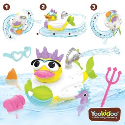 Jucarie rata sirena cu motor si 15 accesorii - 2-6 ani, yookidoo