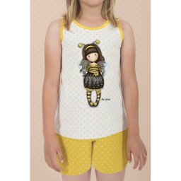 Pijama copii cu maiou Gorjuss Bee Loved, scurte