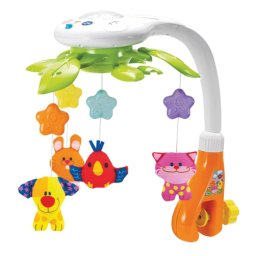 Carusel muzical winfun, pentru patut, cu proiector si jucarii detasabile, 0845