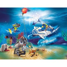 Playmobil - calendar craciun - politia sub apa
