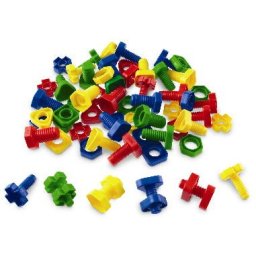 Joc De Indemanare Suruburi Si Piulite Si Cutie De Depozitare Miniland