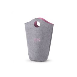 Cos depozitare jucarii gri roz din FELT Felt 31x32x72cm