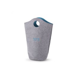 Cos depozitare jucarii gri turcoaz din FELT Felt 31x32x72cm