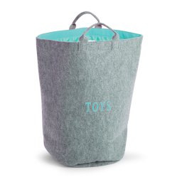 Cos depozitare jucarii gri albastru menta din FELT Felt 40x40x60cm