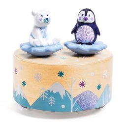 Cutie muzicala magnetica djeco, dansul pinguinului cu ursuletul
