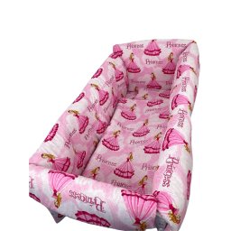 Lenjerie de pat bebelusi cn 120x0 cm cu aparatori maxi deseda printese la bal