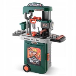 Atelier de lucru 3 in 1 cu unelte pentru copii ricokids 772300 - verde