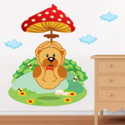 Sticker decorativ Ursuletul Fantastic - 120 x 94 cm
