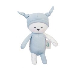 Papusa textila din bumbac organic bleu