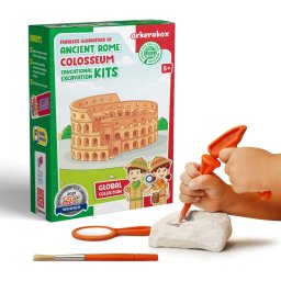 Arkerobox - set arheologic educational si puzzle 3d, roma antica, colosseum