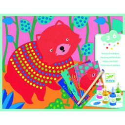 Atelier creativ cu buline djeco, pointillisme