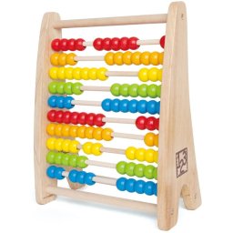 Jucarie educativa, hape, abac din lemn, pentru dezvoltarea abilitatilor cognitive si gandirii analitice