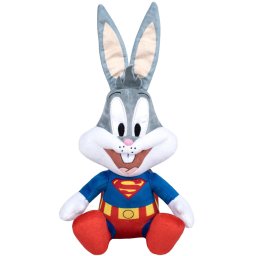 Jucarie din plus bugs bunny superman, looney tunes, 25 cm