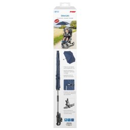 Umbreluta de soare ajustabila cu protectie solara uv 50+, pentru carucior bebelusi, albastra, reer shinesafe blue 84163