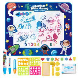 Covorasul magic drool space- 100x80cm - jucarie educativa de colorat cu apa