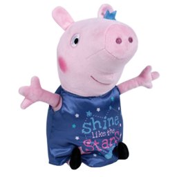 Jucarie din plus peppa pig shine like the stars, 25 cm