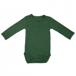 Body cu maneca lunga, din bambus aspen green 50-56