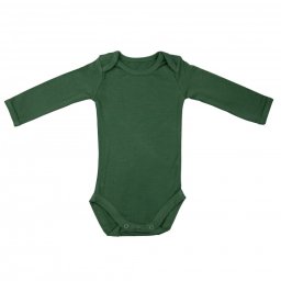Body cu maneca lunga, din bambus aspen green 62-68