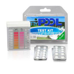 Tester cu pastile ph si oxigen activ pentru piscine mypool germania