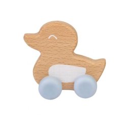 Jucarie naturala ducky teether bleu