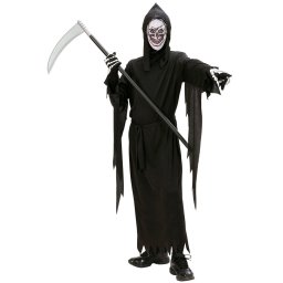 Costum schelet grim reaper - 5 - 7 ani / 128 cm