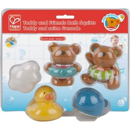 Hape set teddy si prietenii