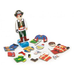 Set magnetic vestimentatie baieti, viga