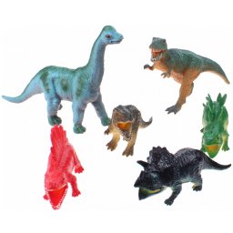Set 6 figurine din cauciuc - dinozauri