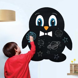 Stickere perete copii Tabla de scris Pinguin - 84 x 90 cm