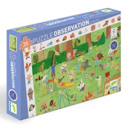 Puzzle observatie gradina micilor prieteni, djeco