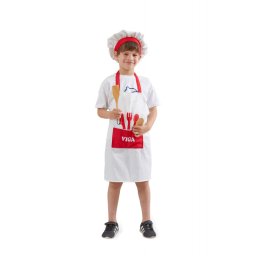 Costum rosu de bucatar sef, viga