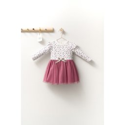 Rochita eleganta cu tulle pentru fetite monster, tongs baby (marime: 12-18 luni, culoare: roz inchis)