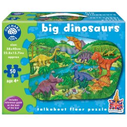 Puzzle De Podea Dinozauri (50 Piese) Big Dinosaurs