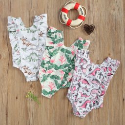 Costum de baie jurassic (marime: 90, model: frunze)
