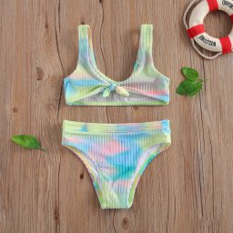 Costum de baie multicolor din 2 piese (marime: 130)