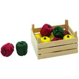 Ardei din lemn in ladita