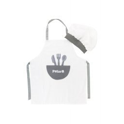 Costum gri de bucatar sef, viga