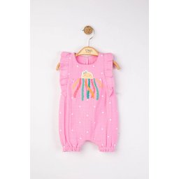 Salopeta de vara din muselina octopus pentru bebelusi, tongs baby (culoare: roz, marime: 3-6 luni)