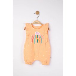 Salopeta de vara din muselina octopus pentru bebelusi, tongs baby (marime: 3-6 luni, culoare: somon)