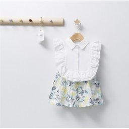 Rochita de fetita barcelona, tongs baby (culoare: verde, marime: 6-9 luni)